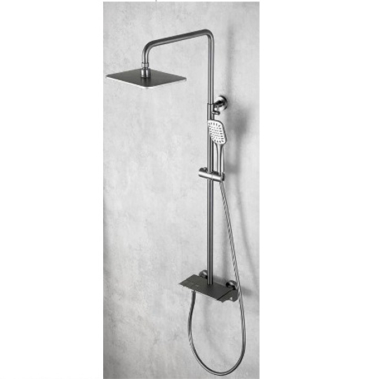 Sen cây phím đàn 3 phím đồng thau sơn tĩnh điện xám 1011