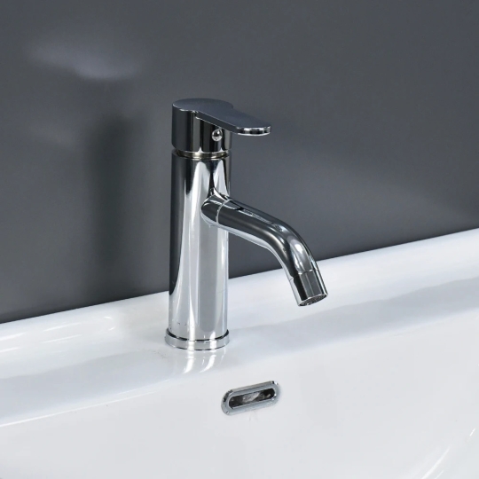 Vòi lavabo nóng lạnh inox sus 304 mạ crome xoay 360 độ 2014