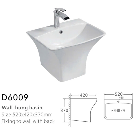 Lavabo treo tường D6009