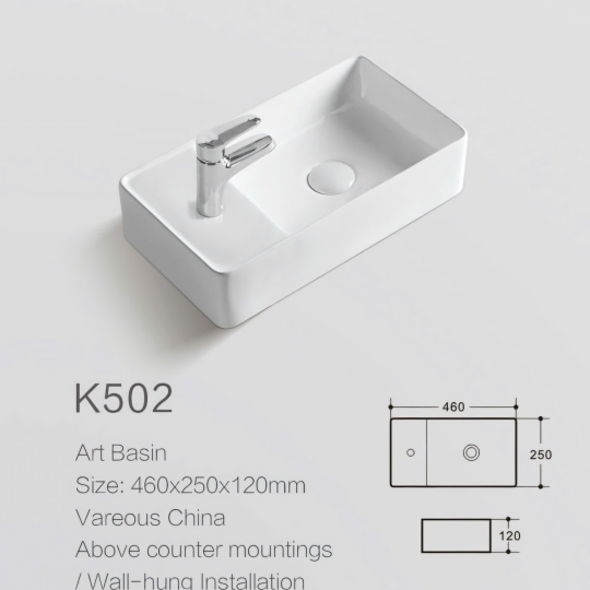 Lavabo treo tường K502