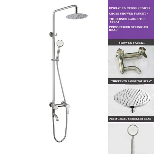 Sen cây tắm đứng tròn lệch tay tăng áp 304 mã 917M