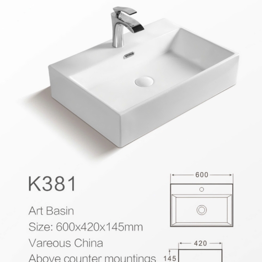 Lavabo treo tường K381