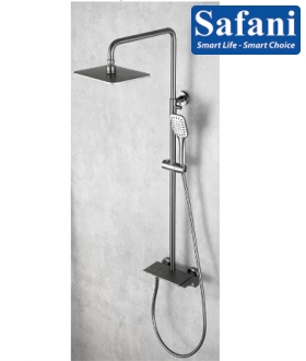 Sen cây phím đàn 3 phím đồng thau sơn tĩnh điện xám 1011