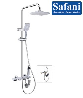 Sen cây phím đàn 4 phím mạ crome hình bầu 1123