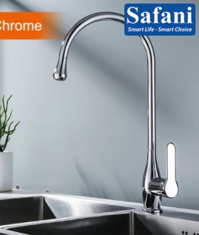 Vòi rửa chén nóng lạnh inox sus 304 mạ crome 2011