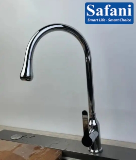 Vòi rửa chén lạnh inox 304 mạ crome xoay ổ bi 542
