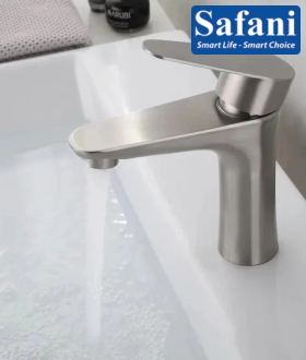 Vòi lavabo nóng lạnh inox 304 20cm mã 718