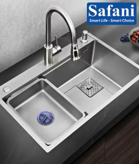 Chậu rửa chén 1 hộc inox SUS 304 7846IN