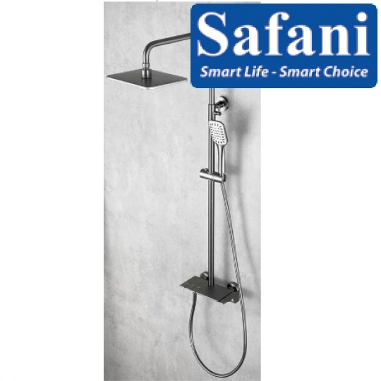Sen cây phím đàn 3 phím đồng thau sơn tĩnh điện xám 1011