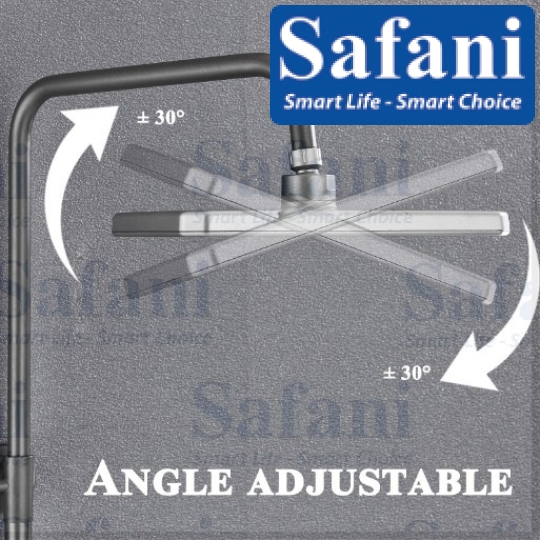 Sen cây phím đàn hiển thị nhiệt độ đồng thau mạ nước pvd xám 1121