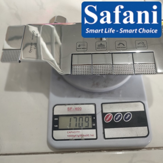 Sen cây phím đàn 4 phím mạ crome hình bầu 1123