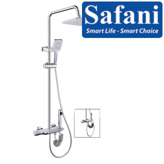 Sen cây phím đàn 4 phím mạ crome hình bầu 1123