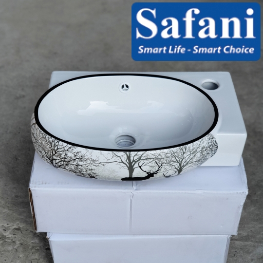 Lavabo góc treo tường SA5021