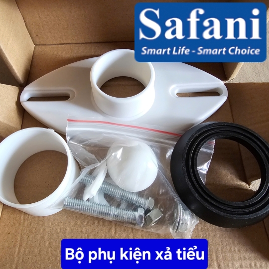 Bộ phụ kiện xả tiểu thoát lưng (âm tường)