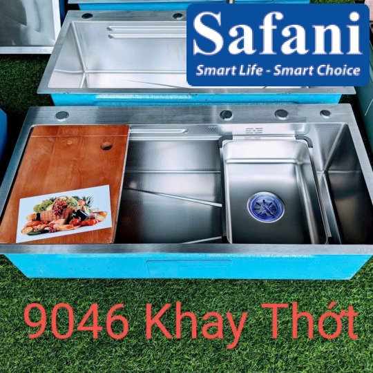 Chậu rửa chén 1 hộc INOX SUS 304 mã 9046T